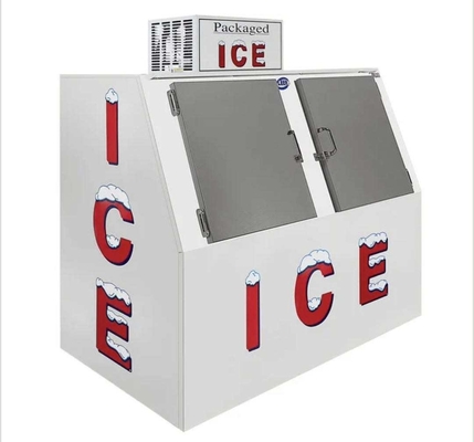 Eingesackter Eis-Verkaufsberater-Gefrierschrank des Eisspeicher-Behälter-1699L mit schräg gelegener Front