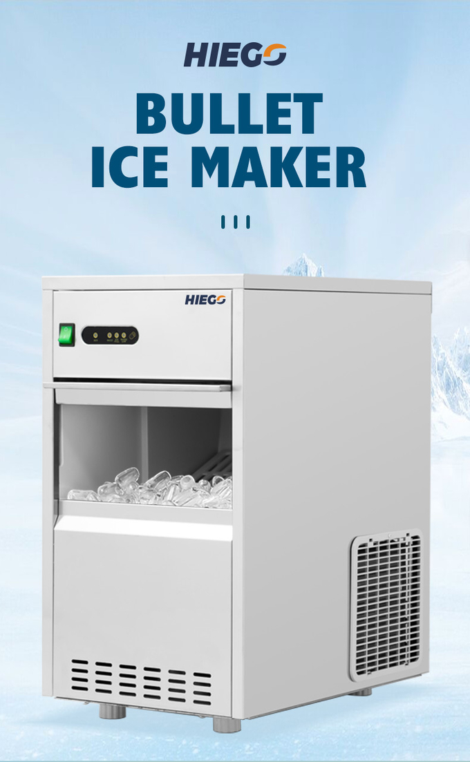 Frostfreie gewerbliche Nugget-Eismaschine 100 kg 700 W Kugel-Eiswürfelmaschine 0