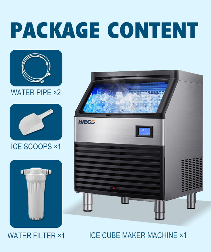 35 kg vollautomatische Eismaschine 100 kg Kühlschrank Eismaschine Luftkühlung 10