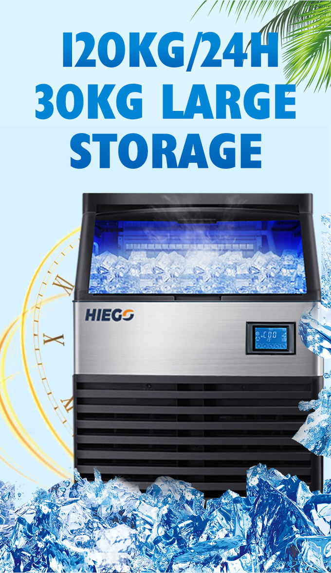 35 kg vollautomatische Eismaschine 100 kg Kühlschrank Eismaschine Luftkühlung 1