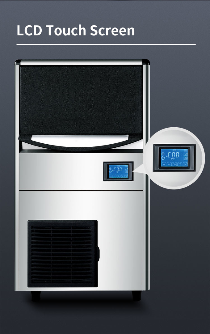 Kommerzielle 150-lb-Eismaschine für Bar-Hotel-Geschäft 60 kg automatischer Eiswürfelbereiter 4