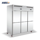 kommerzieller aufrechter Tür-Gefrierschrank des Kühlschrank-1600L des Edelstahl-6