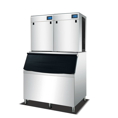 1000 kg kommerzielle Nugget-Eismaschine Luftkühlung 22 mm automatische klare Eismaschine