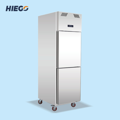 Doppeltüren-aufrechter Gefrierschrank-Handelskühlgeräte 210W 500L