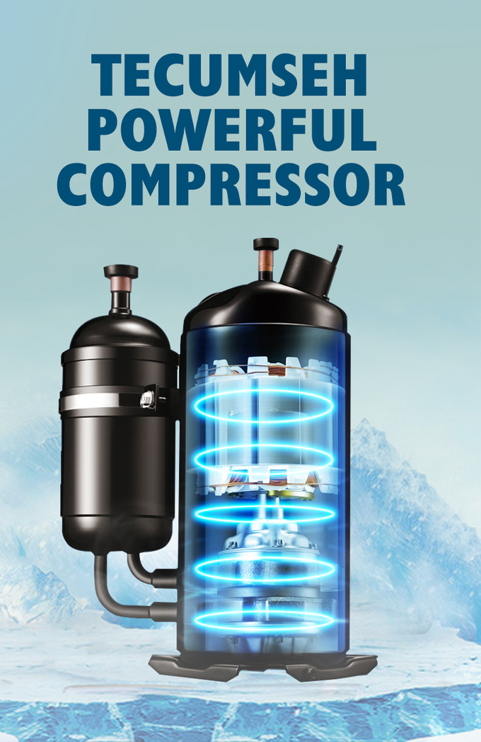 Maschine des Luftkühlungs-automatische Eis-300KG mit importiertem Kompressor 2