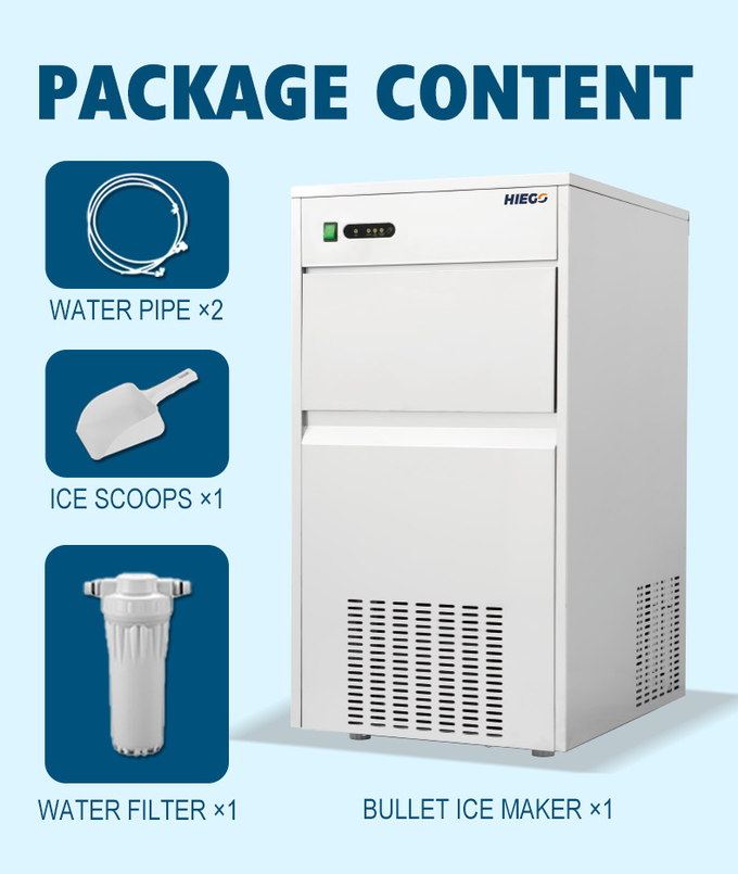 Outdoor-Nugget-Eismaschine Luftkühlung für Bar 240w Kugelform-Eismaschine 8