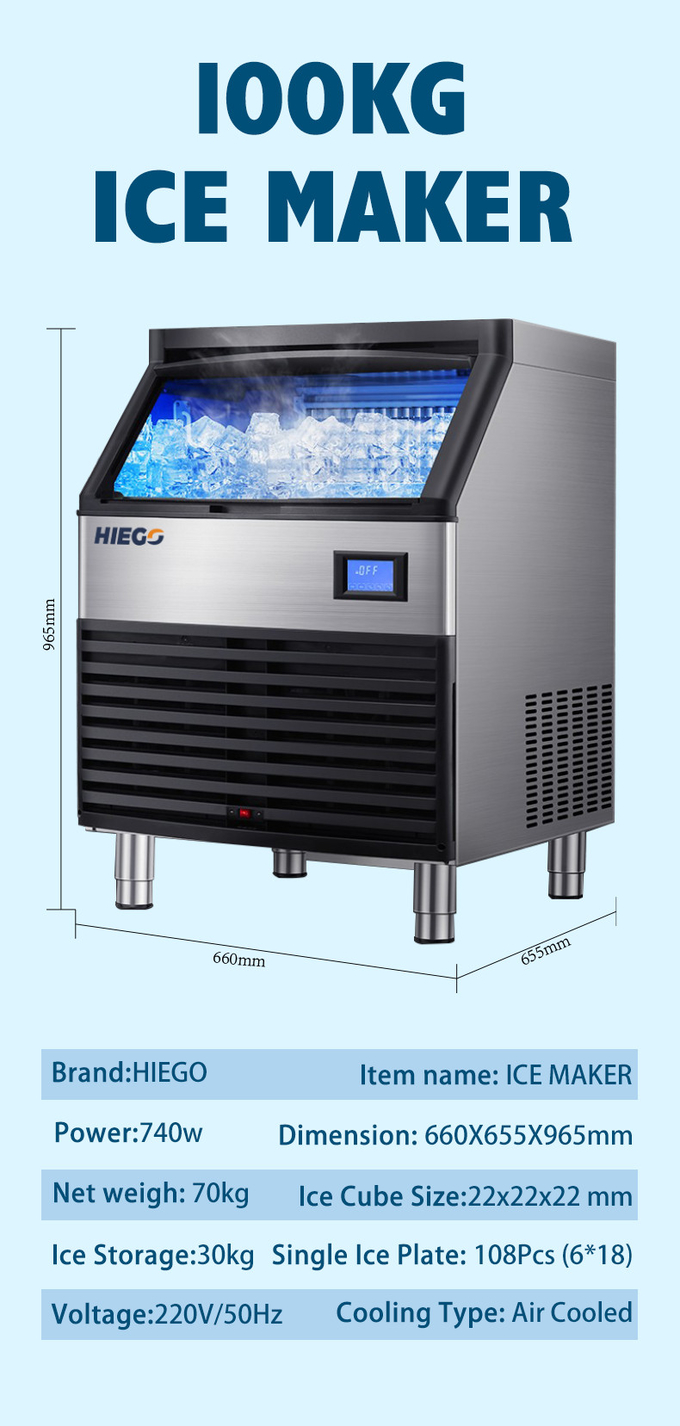 80 kg Automatisches Wasser, das vertikale Bolck-Würfel-Eismaschine herstellt, die Maschine herstellt 8