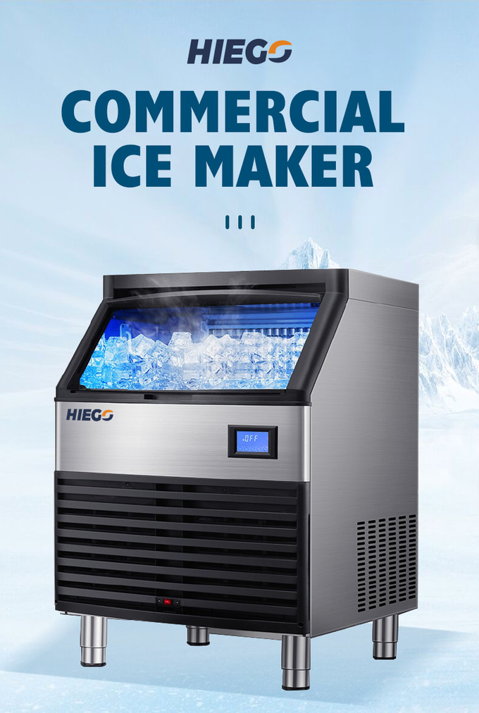80 kg Automatisches Wasser, das vertikale Bolck-Würfel-Eismaschine herstellt, die Maschine herstellt 0