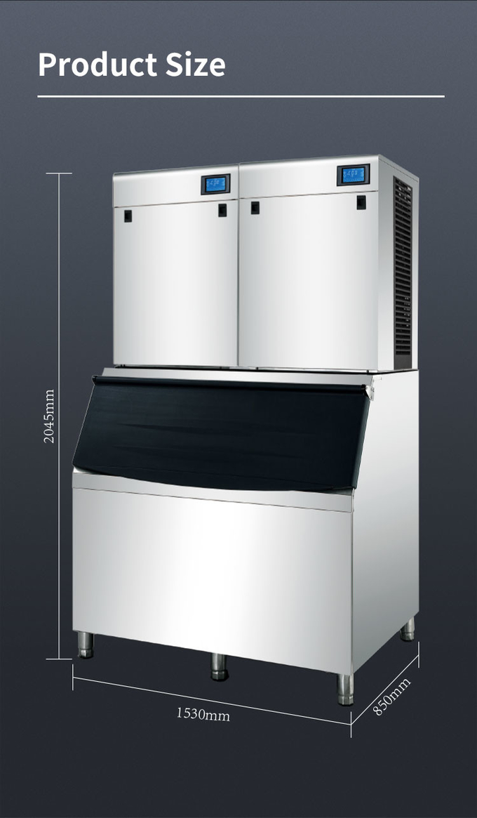 4400W Handelsspeiseeiszubereitungs-Maschine Kilogramms 1000kg der Kühlbox-900 vertikale für Hotel 9