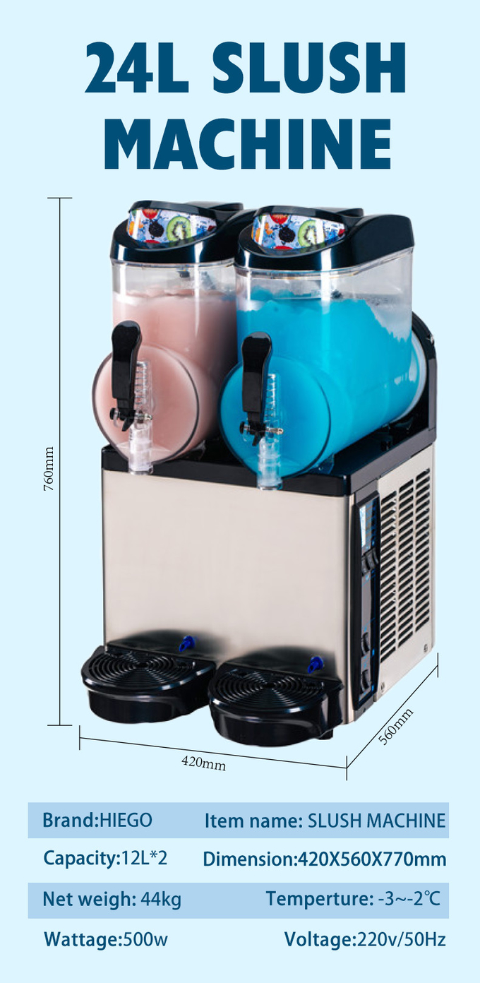 Handelsbehälter Smoothie-Eis-Schlamm Juicer-Maschine des schlamm-36L der Maschinen-2 2