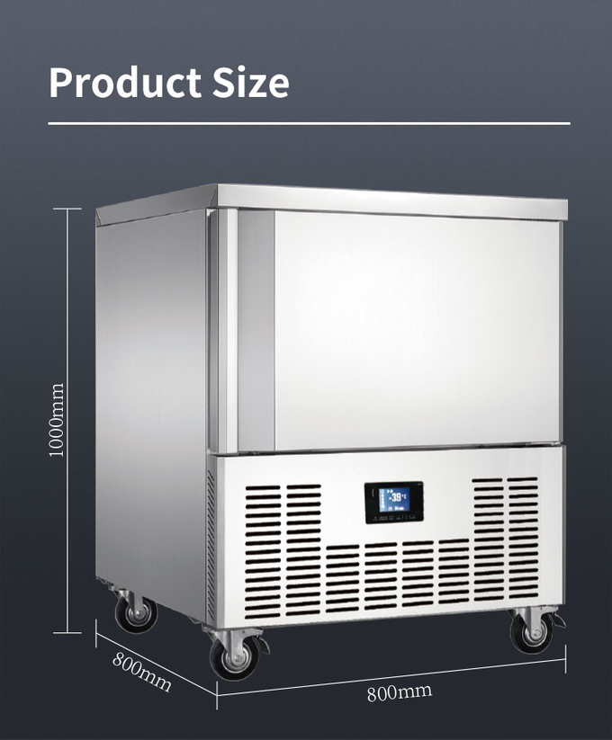 Rapid Upright Kommerzieller Kühl- und Gefrierschrank Tiefkühlschrank Schnellkühler für die Küche 7
