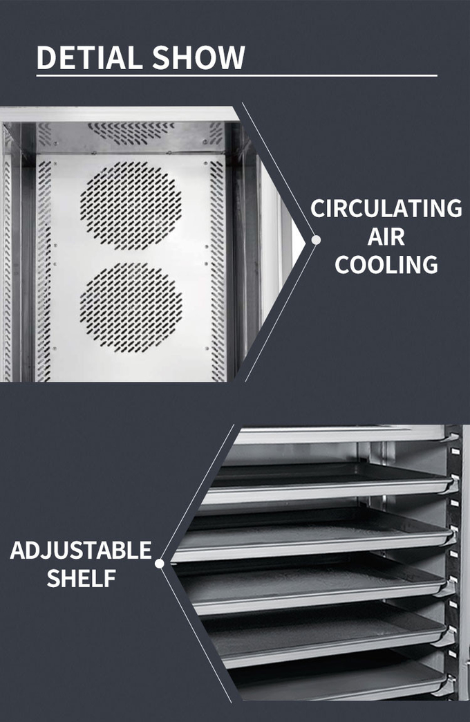 10 Tablett Schockfroster Kühler Luftkühlung klein für Kühlmaschine schnelles Einfrieren 13