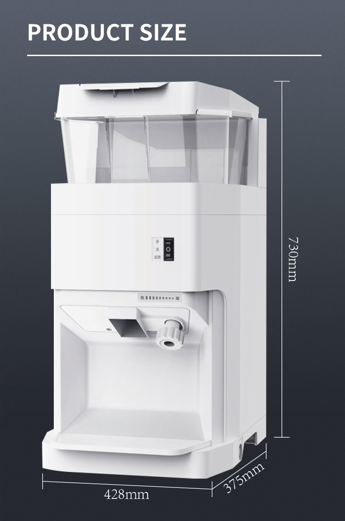 6l verstellbare Schneekegel-Eisrasierer-Maschine Desktop-kommerzielle rasierte Eismaschine 6