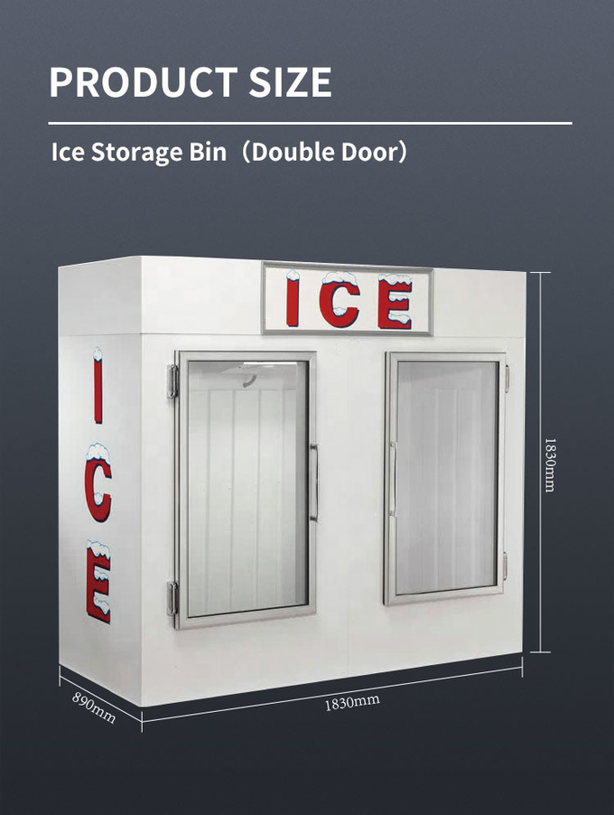 Kaltes Wand-System-Eis-Verkaufsberater-Eisspeicher-Behälter im Freien R404a 2