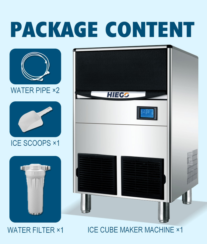 100KG Barrel Ice Maker R404a Kommerzielle Eiswürfelmaschine Luftkühlung 8